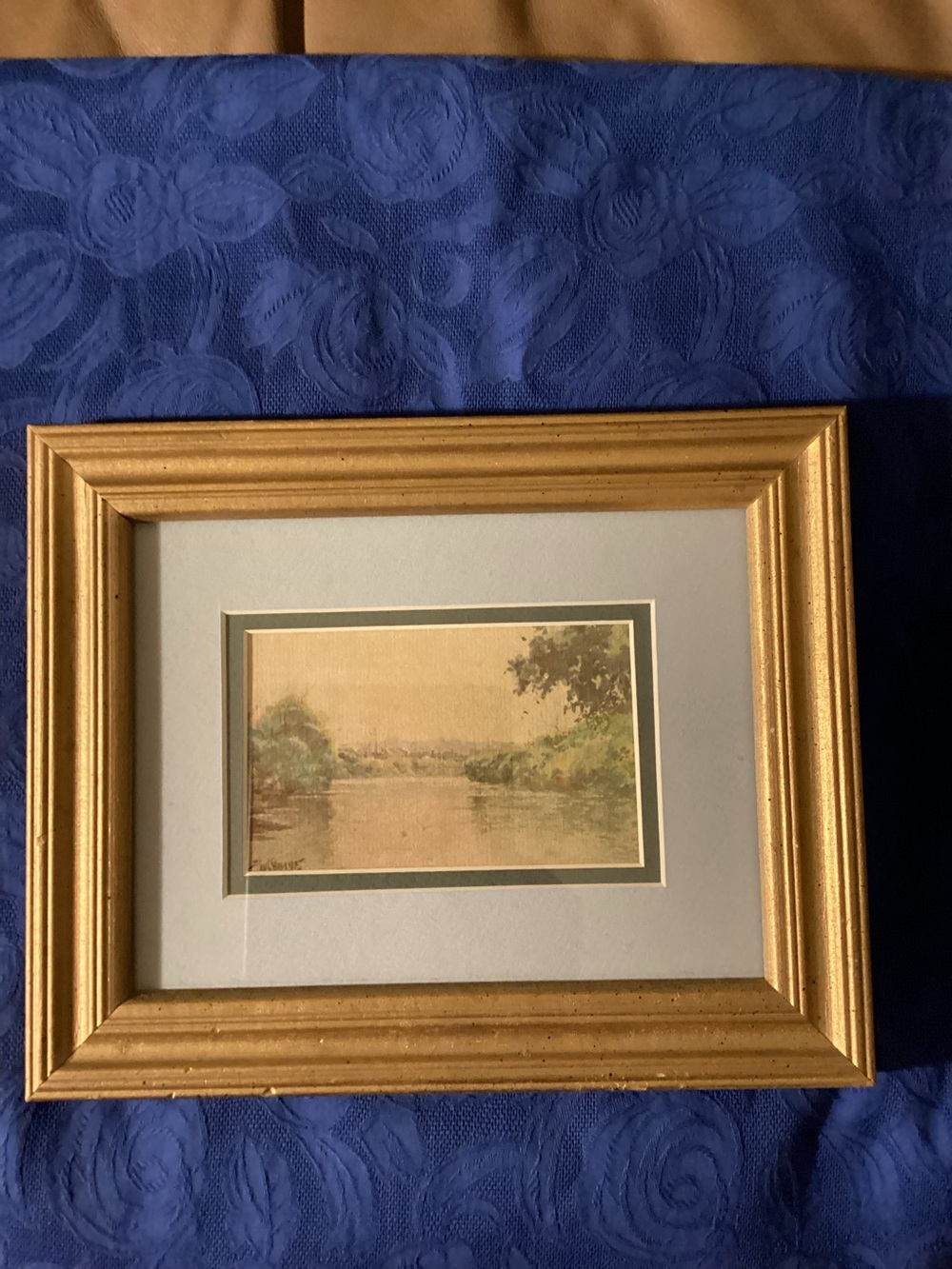 Paul Sawyier Framed Print. (5”x3”) Old Stagg Distillery in Frankfort, Kentucky.